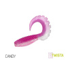 Gumená nástraha Delphin TWISTA UVs / 5ks 10cm/CANDY