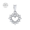 Stříbrný přívěsek SRDCE se Swarovski® Zirkony