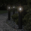 Vonkajšia Stojaca Lampa Senzor Čierna 60 Cm Nehrdzavejúca Oceľ Čierna