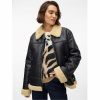 Dámska bunda Vero Moda Black Oatmeal 9913271