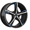 Ronal R62 8x19 5x110 ET33 black polished blue