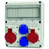 SCAME Zásuvková rozvodnica ENERBOX, 1x16A+1x32A/400V/5P + 2x230V, s možnosťou istenia, IP54