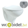 Creavit STANDARD závesné WC s integrovanou bidetovou sprškou TP320