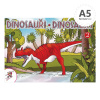 Omaľovanka A5 LUX - Dinosaury