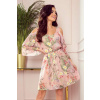 ŠATY MARINA - PINK IN FLOWERS (ZN. NUMOCO záruka kvality. Originálne, trendy, sexi, štýlové, pohodlné.... oblečenie na každú príležitosť.)