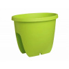 Plastkon Balkónový Balconia OVI na zábradlí 30 cm hráškově zelený