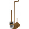 Deante Silia príslušenstvo, 3-funkčný držiak pre toaletný papier a WC kefu, brúsený bronz, DEA-ADI_C732
