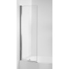 JIKA TIGO 60cm vaňová zástena sklápacia jednodielna, profil striebro, sklo číre, H2562140026681