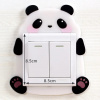 Svietiaca 3D silikónová dekorácia vypínača - panda
