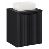 ArtCom Kúpeľňová skrinka s umývadlom a doskou NOVA Black DU50/4 | 50 cm