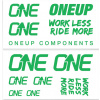 ONEUP Decal kit - nálepky Farba: Green