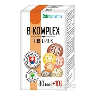 EDENPharma B-komplex Forte Plus 40 tabliet (30+10 zadarmo)