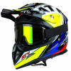 MOTOCYKLOVÁ PRILBA CROSS HORN ENDURO QUAD OKULIARE XL