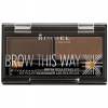 Rimmel Brow This Way set na obočie 3 Dark Brown 1,1 g