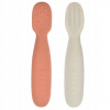 Beaba Prvé trénovacie lyžičky silikónové Terracotta/Velvet Grey 913579BB