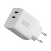 Native Union Fast GaN Dual USB-C PD 35W Wall Charger – White FAST-PD35-WHT-EU