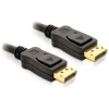 Delock DisplayPort prepojovací kábel Konektor DisplayPort 5 m čierna 82425 4K UHD, krútený, pozlátené kontakty, trojžilový tienený Kábel DisplayPort; 82425