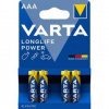 Batéria alkalická Varta Longlife Power AAA, LR03, blister 4ks (4903121414)