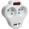 Maclean Napájecí zásuvka x2 USB MCE336 typ E