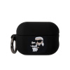 Karl Lagerfeld puzdro gumené Apple Airpods Pro 2 KLAP2RUNKC čier