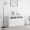 Bílá komoda Bílá Inženýrské dřevo 116 x 30 x 75 cm Moderní Bílá 3333876
