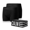 Calm B Kratšie boxerky čierne 2-pack Velikost: XL