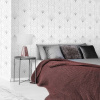 Wallart Tapeta Fan white - grey