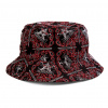 Thrasher klobúk Bandana Bucket Hat - Black/Red Veľkosť: L/XL
