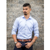Svetlomodrá pánska košeľa VSB1851, ZVOĽTE VEĽKOSŤ OBLEČENIA XXS , STRIH KOŠELE NOVÉ SLIM FIT