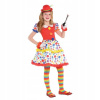 Kostým pre dievča - Amscan Klaun kostým 134 (Outfit Little Lady Small Clown Circus 134)