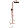 Ideal Standard ALU+ Sprchový systém Ceratherm s nástennou termostatickou batériou, rosé BD583RO
