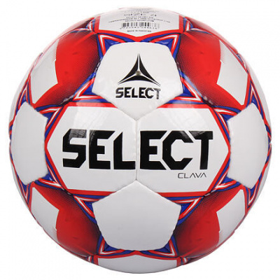 Select FB Clava futbalová lopta biela-červená (č. 4)