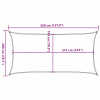 vidaXL Tieniaca plachta 160 g/m² čierna 2x3,5 m, HDPE - Čierna - 169366-142497