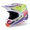 přilba SUPERTECH S-M7 FUSE, ALPINESTARS (bílá/žlutá fluo/fialová) 2026 M