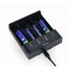 GEMBIRD nabíječka baterií BC-USB-02, 4ks, Ni-MH + Li-ion BC-USB-02