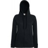 Fruit of the Loom F.O.L. | Lady-Fit LW Hooded Sweat Jacket Dámska mikina s kapucňou_16.215 Farba: black, Veľkosť: XL