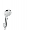 Hansgrohe Crometta - Set sprchovej hlavice, držiaka a hadice, EcoSmart, biela/chróm 26568400