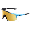 100% Speedcraft BWR Black Soft Gold Mirror Lens