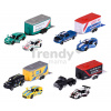 Autíčka s prívesom Race Trailer Majorette kovové s otvárateľnými časťami dĺžka 18 cm