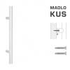 FT - MADLO kód 800 O 30 mm ST ks BIM - biela matná (FBO) O 30 mm 700 mm – cena za ks