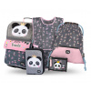 BAAGL SET 5 Zippy Panda: aktovka, penál, sáček, zástěra, peněženka