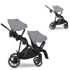 Súrodenecký kočík EasyGo Duoflex Cloudy Gray 2 športové časti
