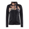 Dámska kapucňa Craft ADV Essence Jersey Black so vzorom M
