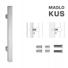 FT - MADLO kód K31 25x25 mm SP ks Rozteč madla: 210 mm, Dĺžka: 400 mm, Rozmer profilu madla: 25x25 mm NEM - nerez matná (F60)