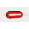 poziční světlo LED oválné červené (126x51 mm) s odrazkou, s držákem v zadní části 9908113