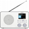 Prenosné rádio TechniSat VIOLA 2 C IR DAB+ internetové Wi-Fi bielo-čierne