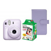 Fujifilm instax mini 12, fialový + Colorfilm (20ks) + album