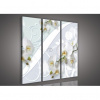 Obraz na plátne viacdielny - OB3257 - Biela orchidea 90cm x 80cm - S6