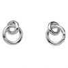 Strieborné náušnice Hot Diamonds Eternity Interlocking Silver Stud DE308