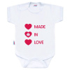 Body s potlačou New Baby MADE IN LOVE - 50